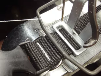 1-inch collar clamped at the tail-side of the ring