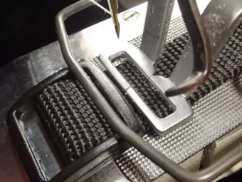 1-inch collar clamped at the tri-glide tail