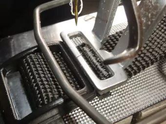 1-inch collar clamped at the tri-glide