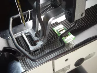 3/4-inch collar clamped at the buckle