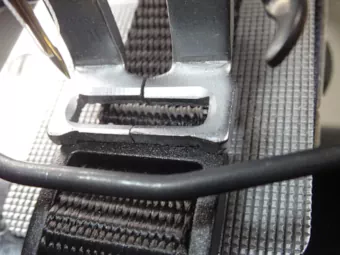 3/4-inch collar clamped at the tri-glide