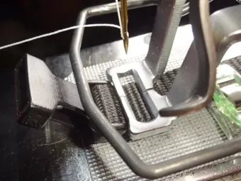 5/8-inch collar clamped at the buckle