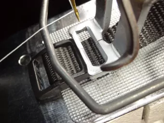 5/8-inch collar (long & short) clamped on the tri-glide