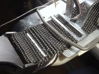 1-1/2 inch collar clamped at the buckle-end's tail