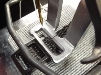 3/8-inch collar (short & long) clamped on the tri-glide for only one tack