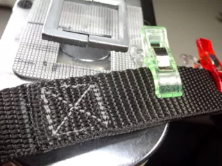 3/4-inch leash's handle-end sewn.