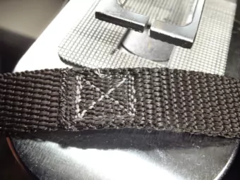 5/8-inch leash's handle end sewn.